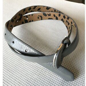 Betsey Johnson Gray Belt with Leopard back, Size S/M